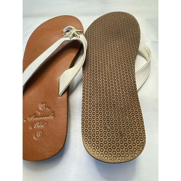 Amanda Blu Flip flops sz 9 spring, summer, pool, cruise beautiful elegant - Picture 8 of 10